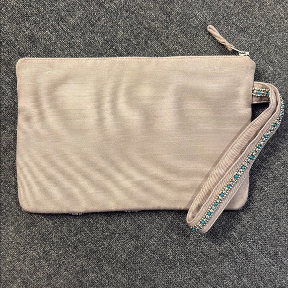 Beaded Evening Bag Embellished Clutch with Wristlet - Picture 4 of 7